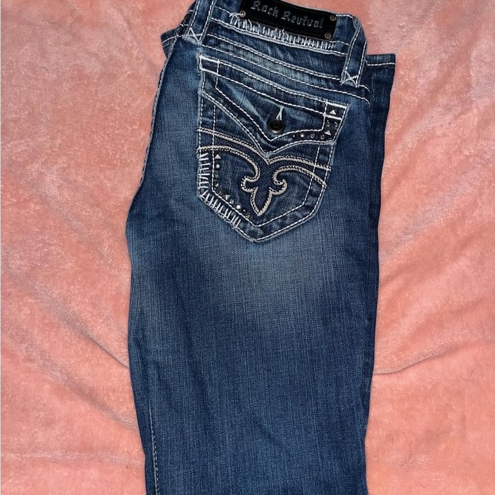 Rock Revival Women's Dark Blue Boot Cut Jeans